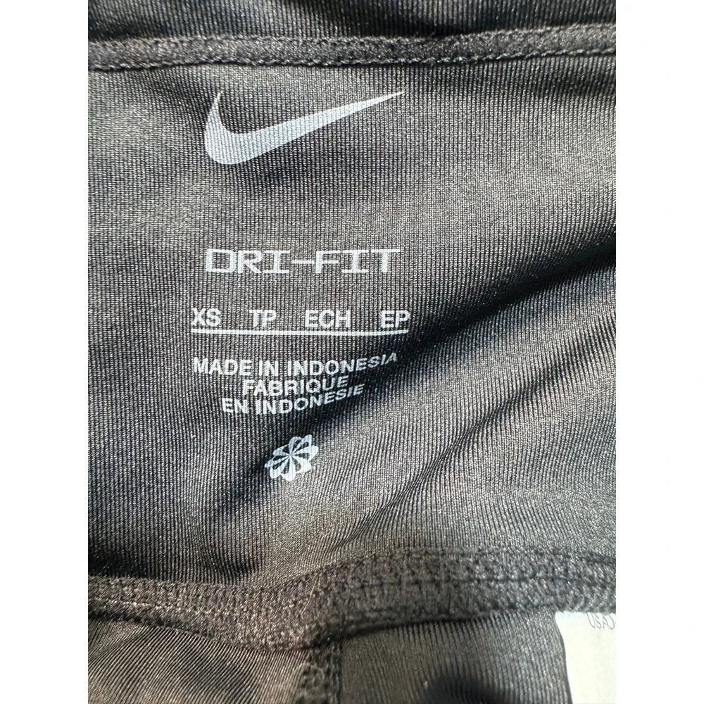 Nike Air Fast Leggings Womens Xs Black 7/8 Tight Fit Mid Rise